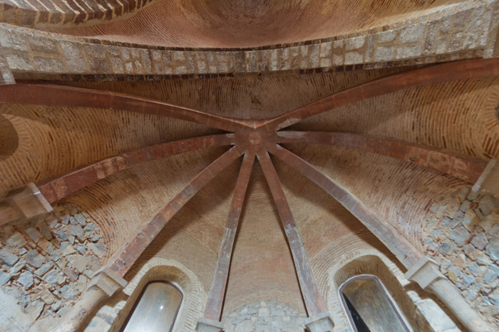 Cúpula del ábside de la capilla mayor de la iglesia del Castillo de Calatrava la Nueva